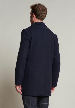 COAT WOOL DK.NAVY