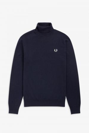 ROLL NECK JUMPER NAVY