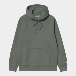 HOODED CHASE SWEAT THYME