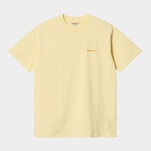 SCRIPT EMBROIDERY SOFT YELLOW