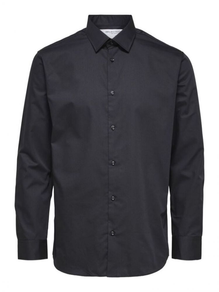 SLHSLIMETHAN SHIRT LS BLACK
