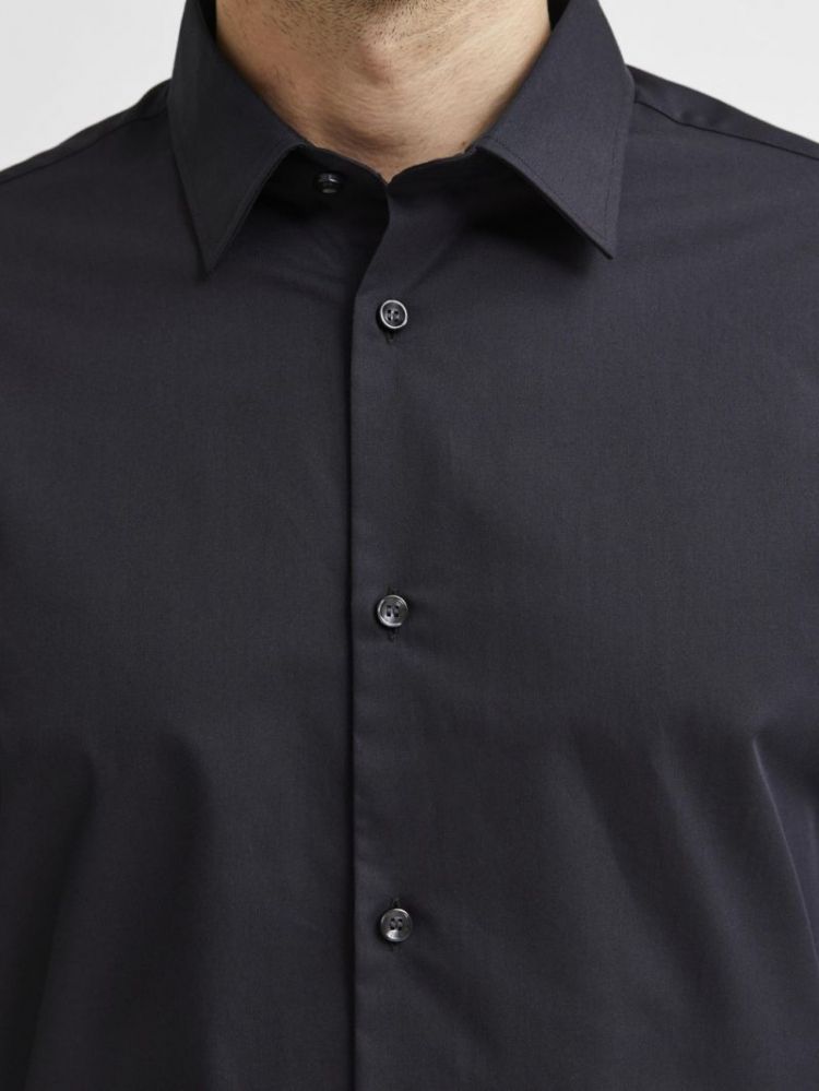 SLHSLIMETHAN SHIRT LS BLACK