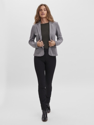 VMJULIA LS BLAZER DARK GREY MELAN