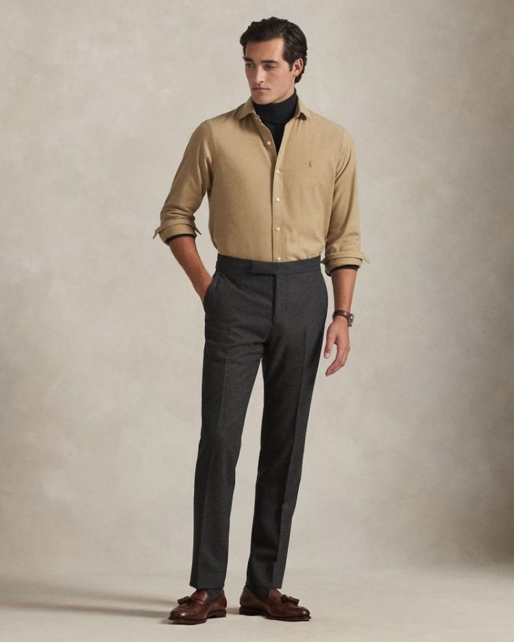 LS SPORT SHIRT GREY CLOUD