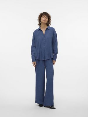 WMMELANEY LS SHIRT DARK BLUE DENIM