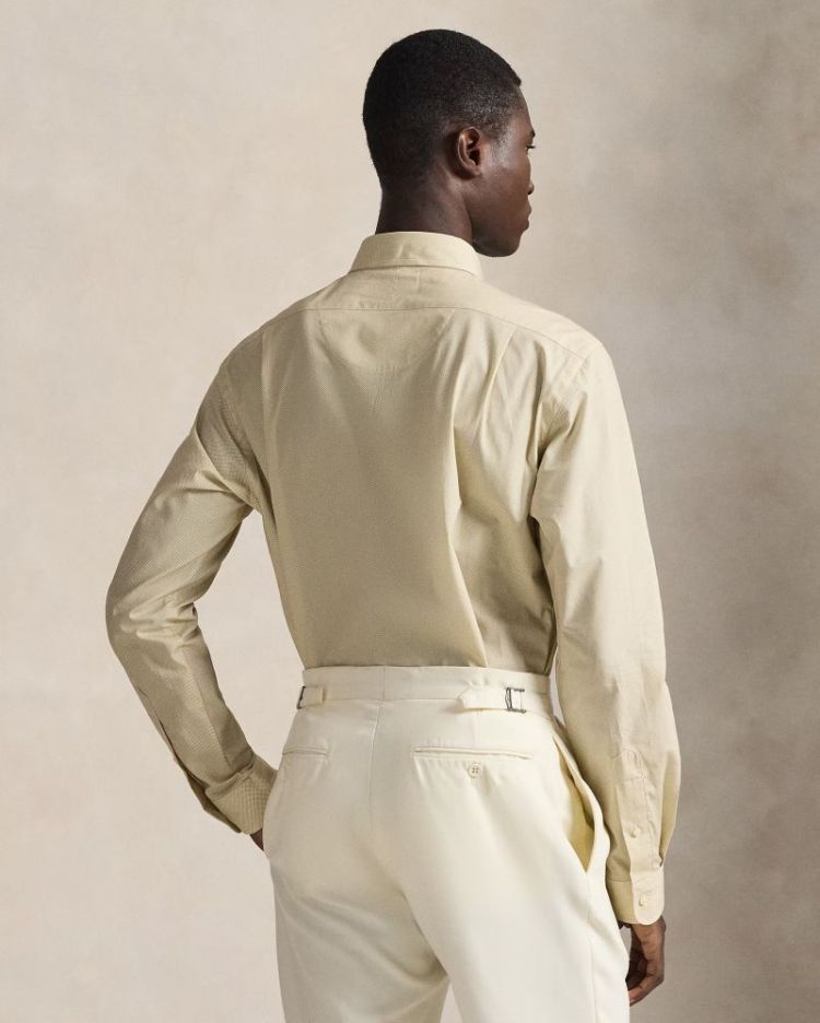 WOVEN SPORT SHIRT COASTAL BEIGE