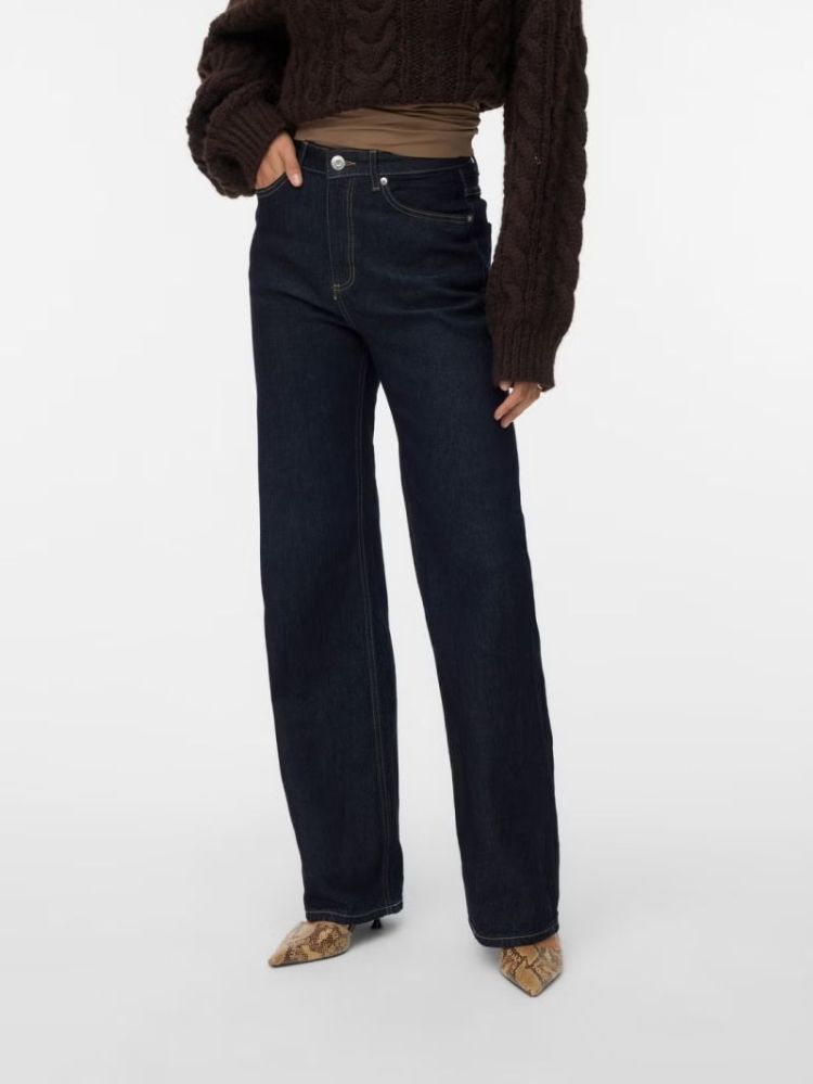 VMTESSEA HR WIDE DARK BLUE DENIM