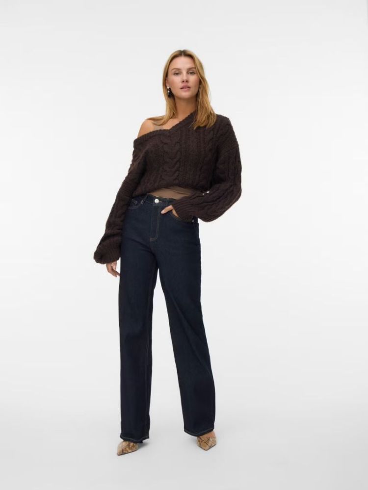 VMTESSEA HR WIDE DARK BLUE DENIM